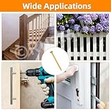 Rustark 51Pcs #10x3 Deck Screws Assortment Kit with T25 Star Bit Torx Star Drive Head Wood Screws Outdoor Decking Screw Exterior Wood Screw for Wood Projects - Image 7