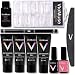Viomuse Nail Extension Gel Kit 30ml/4pcs All-in-One Enhancement System Gel Polish (Color 1)