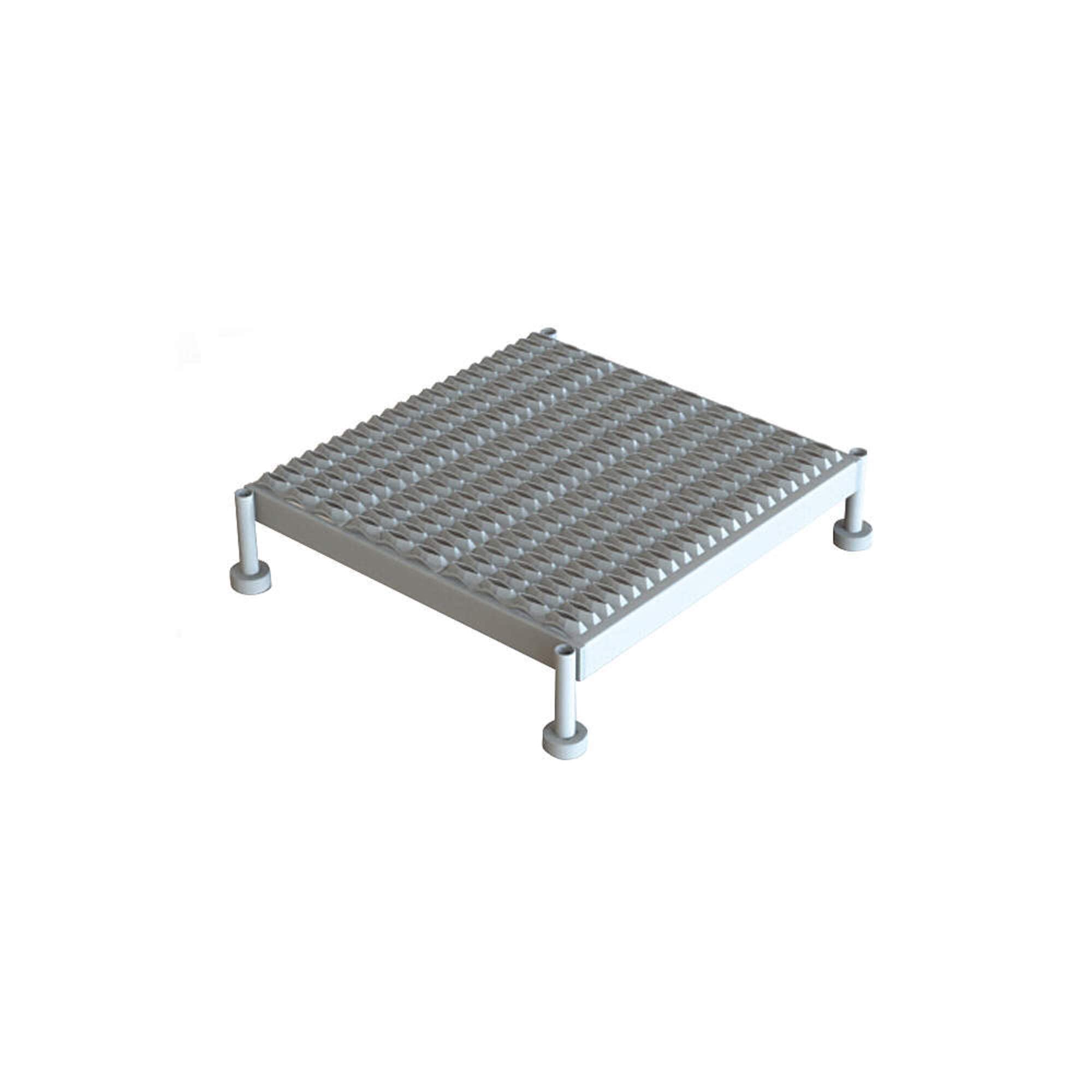 Tri Arc 24-inch x 24-Inch / 9-inch to 14-Inch / Silver Step Ladders
