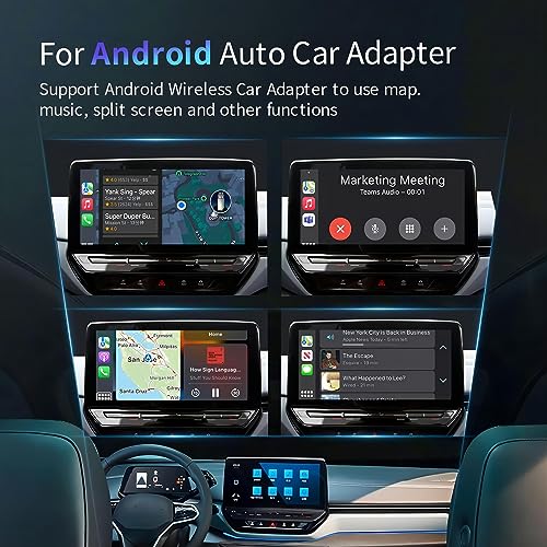 Image of Android Auto Wireless Adapter, 5GHz WiFi Auto Connect, Low Latency, Plug and Play, Type-C Interface, Suitable for Android Phones Converts Wired Android Auto to Wireless