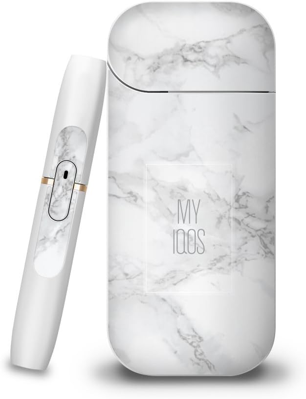 IQOS Skin Cover Sticker Protective Film Marble Designs Made in Korea (Marble White)