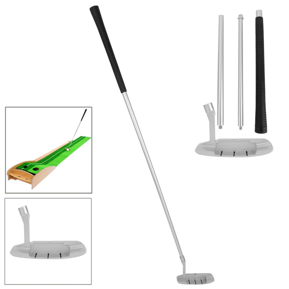 Putter Plegable de Cuatro Secciones para golfistas, para diestros o Zurdos de 89 cm, para práctica de Golf, Accesorio de Entrenamiento