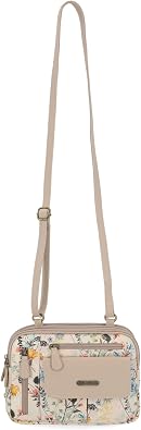 MultiSac Women's Zippy Triple Compartment Crossbody Bag Cross Body | Triple Compartment