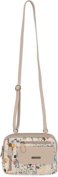 MultiSac Women's Zippy Triple Compartment Crossbody Bag Cross Body | Triple Compartment