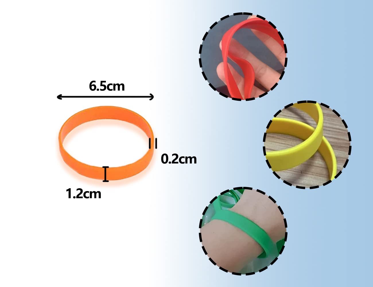 10 Braccialetti In Silicone Colorati - Vuoti, Per Uomini, Bambini, Sport, Regali - Foto 8