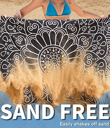 Sand Proof Microfiber Beach Towels Adult – Quick Fast Dry Beach Oversized Accessories For Travel Swim Pool Yoga Camping Blanket Essentials Lightweight Must Haves Items Women Gifts #TOP2