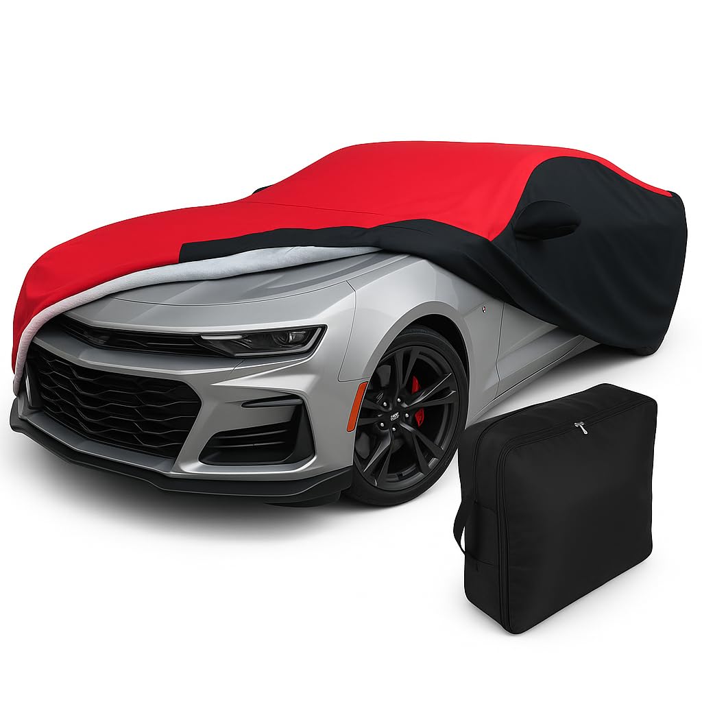 West Coast Camaro 2010-2015 Camaro Ultraguard Two Tone Car Cover (Red/black) by West Coast Camaro