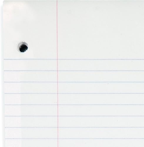 Miniatura 4 de Mead Papel de hojas sueltas, papel de relleno, rayado universitario, 400 hojas, 11 x 8-12 pulgadas, 3 agujeros perforados, 1 paquete (170046-ECM)