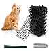 Produktbild QINERSAW 20 Stück 15x20cm Dornengitter Gegen Katzen Gitter Anti Katzen Matte Katzenabwehr Katzenschreck Dornengitter mit Spikes Tierbarriere Gitter MatteTiervertreiber Garten Katzenmatte mit Spikes