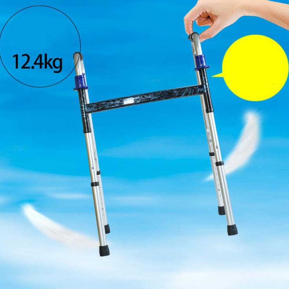 Gehgestell, höhenverstellbares, rutschfestes Fußpolster, zusammenklappbarer Gehhilfe aus Aluminiumlegierung für ältere Senioren mit Behinderungen, die sich danach sehnen Comfortable anniversary