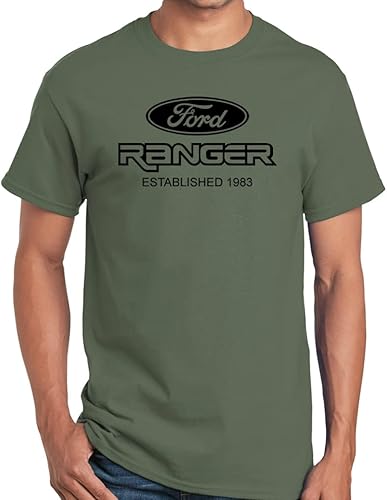 Ford Ranger Pickup Truck Logo Established Year Classic Print Camiseta