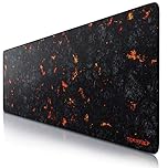 TITANWOLF - Extra Large Gaming Mouse Mat 1200x400mm Oversize - XXL Mouse Pad with motif - Desk Pad XXXL Extended – For Precision and Speed - Non-Slip Rubber Base – For Mouse and Keyboard - Lava