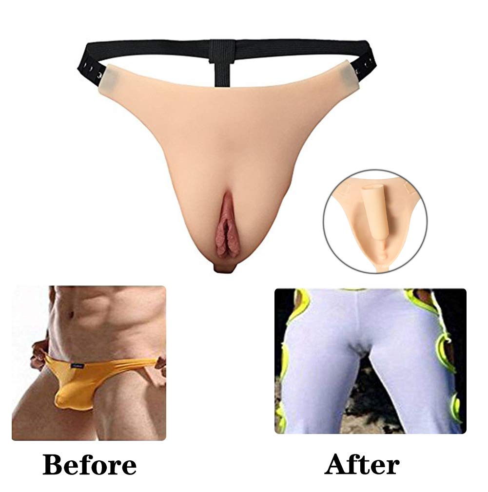 Mens Hiding Gaff Panty Shaping Pants per Crossdresser Transgender Thong Biancheria Intima
