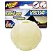 Nerf Dog Glow Ball Dog Toy with Interactive LED, Lightweight, Durable and Water Resistant, 2.5 Inches, for Small/Medium/Large Breeds, Single Unit, No Color