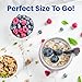 Ultimate Yogurt Jars - Make More Delicious Yogurt! 8 Count Small Glass Yogurt Cups With Lids - 100% BPA Free, Airtight & Dishwasher Safe! Perfect Containers for Yoghurt, Oatmeal, Pudding, or Jello