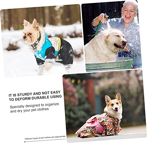 VANZACK 3stücke Kleiderbügel Organisierer Für Hundebekleidung Leicht Und Trocknen Und Aufhängen Von Hundefashion Für Kleine Und Große