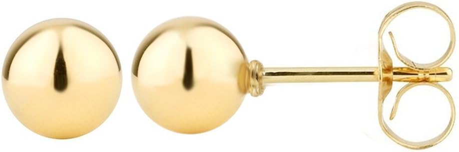 14k Gold Filled 2mm Round Ball Stud Earrings By Jbt