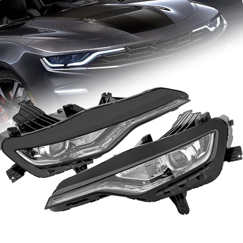 YINZINR LED Headlight Front Headlamps Assemnbly Fits for 2019-2024 Chevrolet Camaro SS 1SS 2SS LS RS LT, OEM 84756147, 84756148, Direct Replacement (Driver & Passenger Side)
