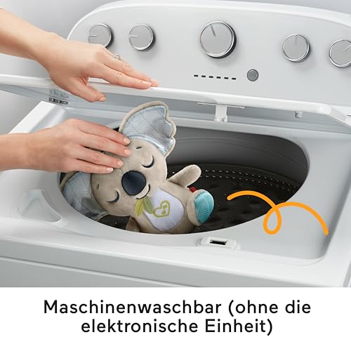 Fisher-Price Baby-Spielzeug für unterwegs Koala-Spieluhr, Plüsch-Spieluhr mit weißem Rauschen und Musik für Neugeborene ab einem Alter von 0 Monaten, JBD65