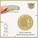 Aurelema 10 Pcs The Archangel Michael Coins Christian Religious Coin Bulk Pocket Prayer Token Jesus Coins Christian Christmas Gifts for Woman Man Challenge Token