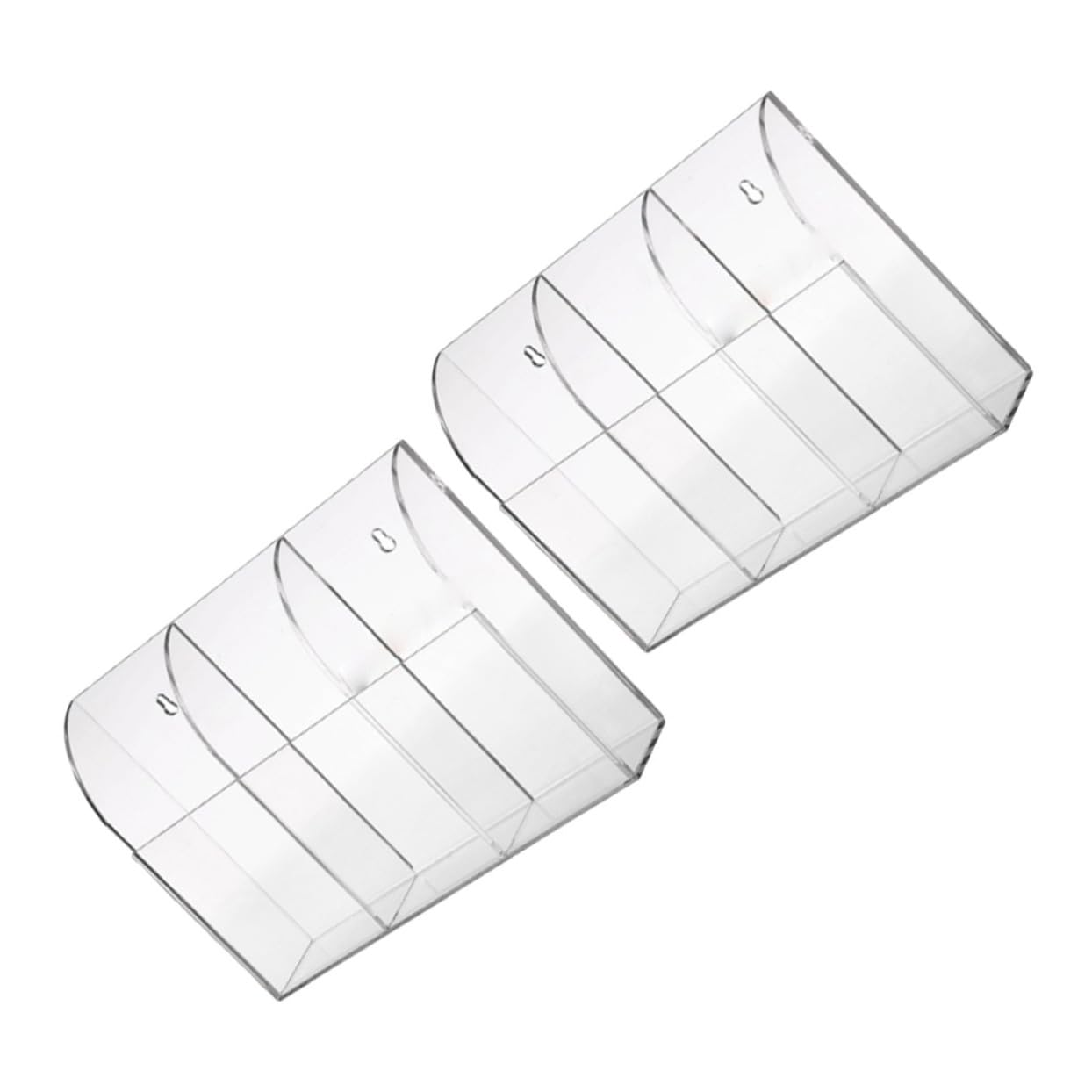 STOBAZA 3juegos Soporte De Pared Para Control Remoto De Acrílico Organizador Transparente Para Almacenamiento De Mandos Para Sala De Estar Oficina y Dormitorio