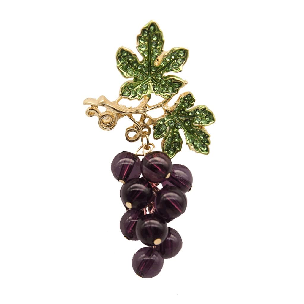 Broche en cristal violet boucle écharpe en soie bijoux dames - 8