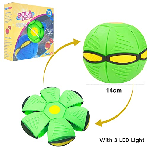 Bola De Disco Voador Mágica Com Luzes LED Deformáveis (Verde)