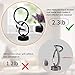 Vocevos Modern Table Lamps 11'' RGB Desk Lamp Spiral,Ambient Bedside Lamp Touch Cool Led Lamps for Living Room 3-Way Dimmable 10 Modes,Unique Nightstand Lamps Gifts