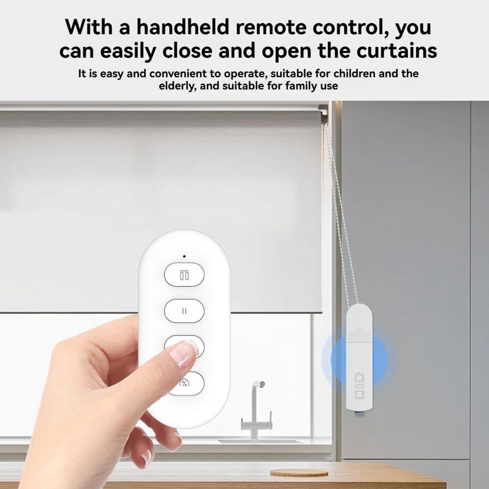Motore per Tende Elettriche Tuya Zigbee con Pannello Solare, Controllo Vocale, Motore per Tende Automatiche.