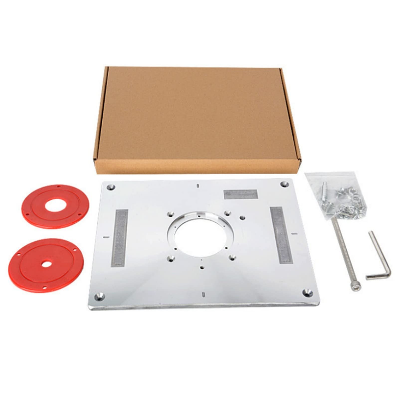 Placa De Inserción De Mesa De Enrutador De Aluminio Multifuncional For Fresadora De Madera Eléctrica, Bancos De Carpintería (Color : A)