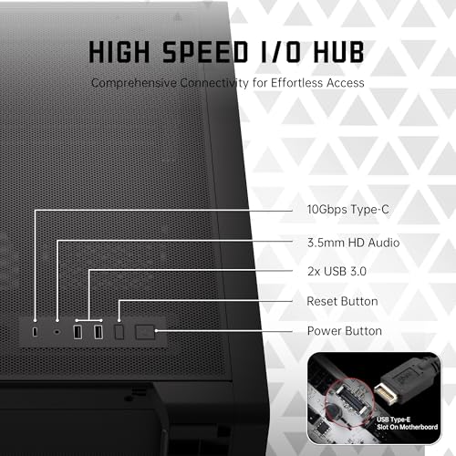 Image of GOLDEN FIELD WindChaser M-ATX Computer Case - Ultimate Cooling Mesh Panel with Tool-Free Design, 360mm Radiator | 180mm CPU Cooler | 410mm GPU | USB3.0 | Type-C, Mid Tower Chassis Gaming PC Case -Dark