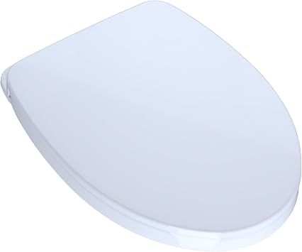 TOTO SoftClose Slow Close Elongated Toilet Seat and Lid, Cotton White - SS124#01