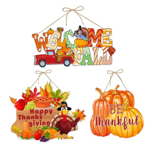 Décorations d'Halloween RLKHXBS : lot de 3 ornements suspendus pour arbre de fête