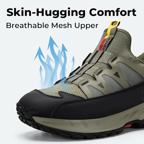 Image of FitVille Extra Wide Sneakers for Men Slip-on Shoes, Soft Comfortable Mens Running Shoe, Slip Resistant Hiking Walking Shoes with Arch Support & Wide Toe Box