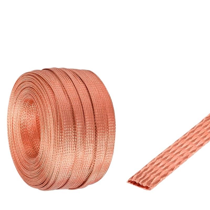 5 Meter 16 mm2 geflochtener Kupferdraht, gewebter Faden, blankes Kupferband, Erdungsdraht, Flexibler verzinnter Kupferflachkupferstreifen