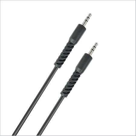 Portronics KONNECT AUX4 1.5 Meter Long 3.5mm AUX Cable (Black)