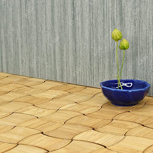 Iland Dollhouse Wallpaper For 1/12 1/6 Scale Dolls House, 9Pcs Thickened Mini Wall Paper With 3D Embossed Stripes, Diy Dollhouse Background Wall (Star Trail + Lake Ripple + Early Spring) #TOP7