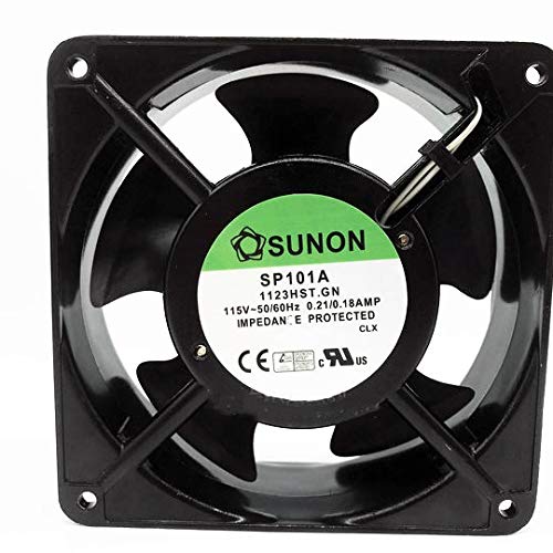 for SUNON SP101A 1123HST.GN 115V 0.21/0.18AMP 12038 Cooling Fan
