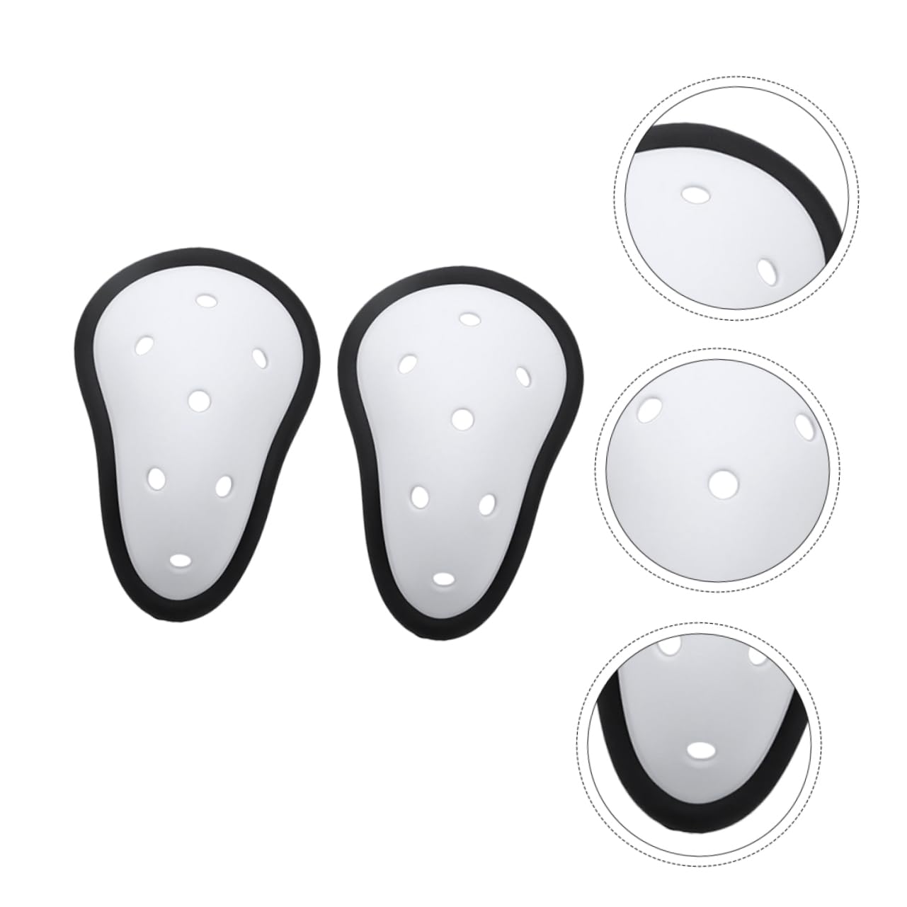 BIUDECO Boxing Crotch Protectors Football 2pcs Seven-Hole Guards Breathable Pad Inner Cushion for Sports