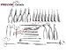 PRECISE CANADA: Set of 34 Pieces Dental Extraction EXTRACTING Elevators Forceps Stainless Steel