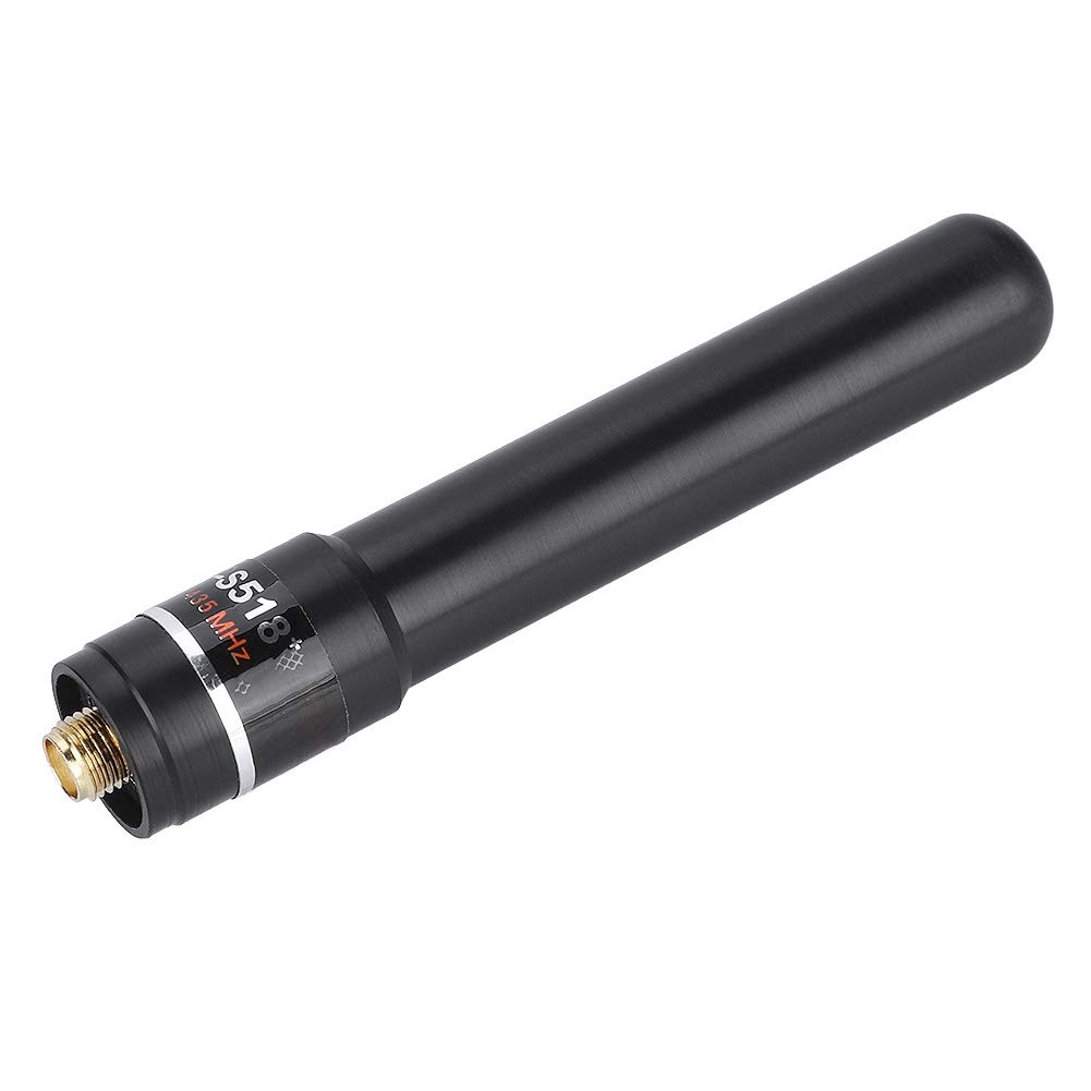 Antenna compatibile con Baofeng UV-5R Mobile Ham Radio, HH-S518+ SMA-F UV ad alto guadagno Dual Band antenna corta radio radio antenna