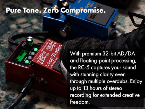 Image of Boss RC-5 Loop Station | Bundle with Gearlux Instrument Cable, Patch Cable, and Picks