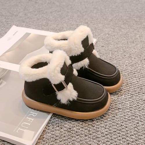 Girls Platform Snow Boots Winter Boots F𝐮r Snow Boots Ankle Booties Fuzzy Warm Boots For Toddler Kids Slip On Boots2