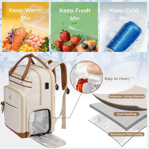 MATEIN Backpack with Detachable Lunch Bag