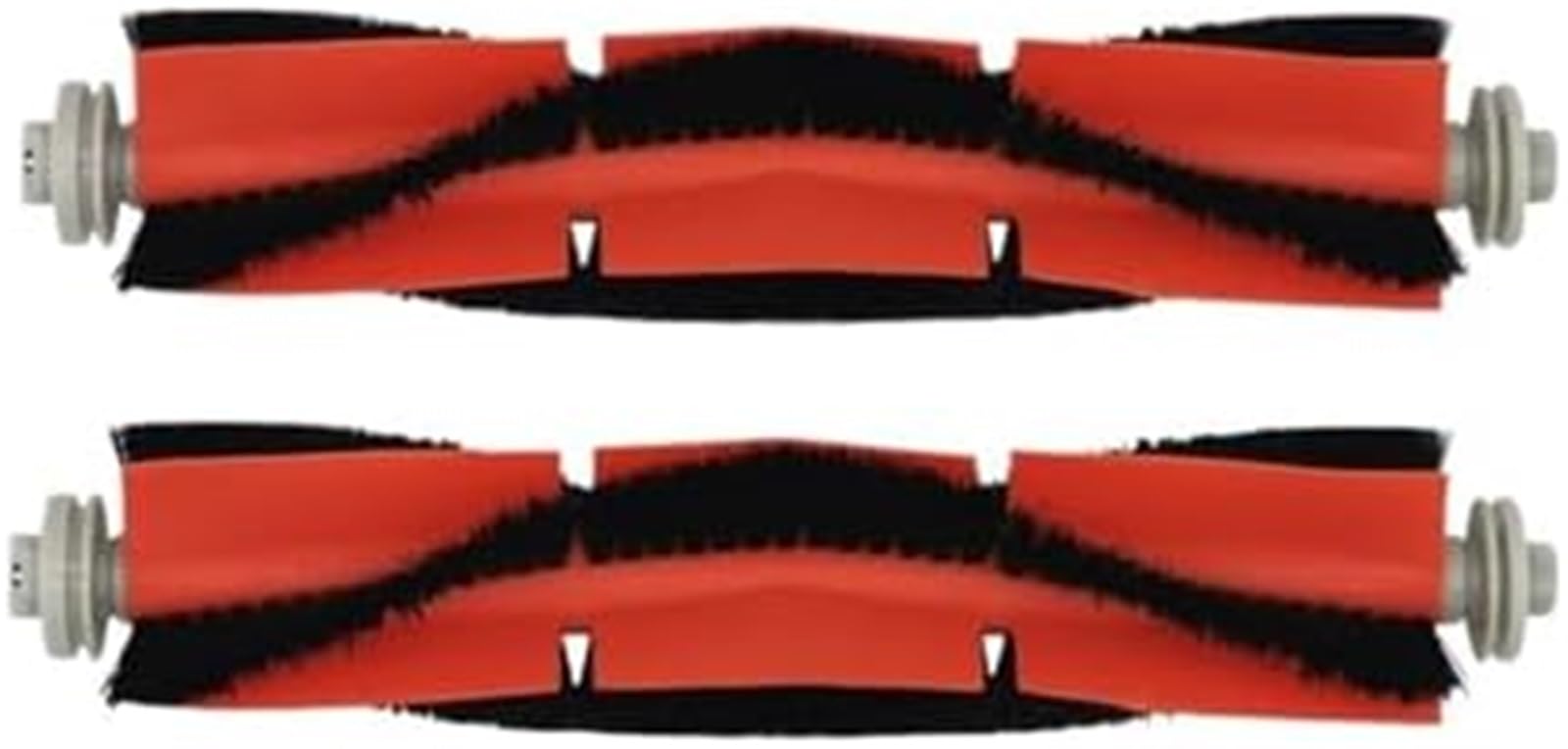 nakładka mop robota sprzątającego Szczotka główna kompatybilna z dla XiaoMi S50 S51 S5 Series odkurzacz robot szczotki rolkowe części zamienne akcesoria(BLACK 2pcs)
