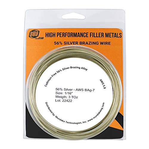 SÜA® Silver Brazing Solder Wire - 56% - AWS BAg-7 - Size: 1/16