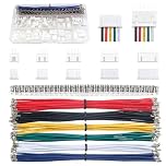 Lyeteung 420 PCS 2.54mm JST-XH Connector Kit, JST-XH 2/3/4/5/6 Pin Housing Female and Male Connector Plug, with 22AWG Pre-Crimped Cables Wire and Female Pin Crimp Terminal (Double)