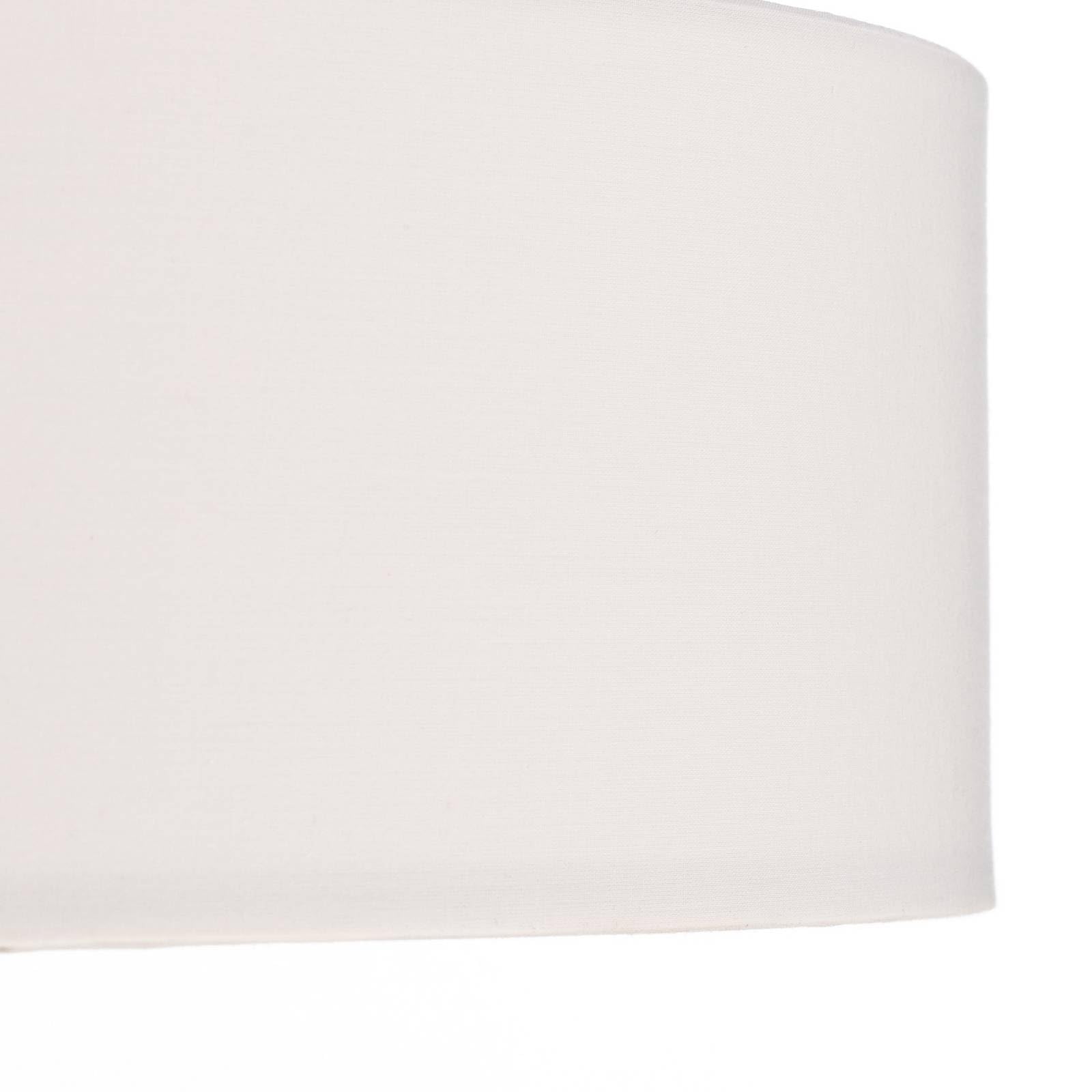 Lindby Lámpara colgante Sebatin (Moderno) en Blanco hecho de Textura, Tela Tejido Seda e.o. para Cocina (3 llamas E27) lámpara textil plafón techo