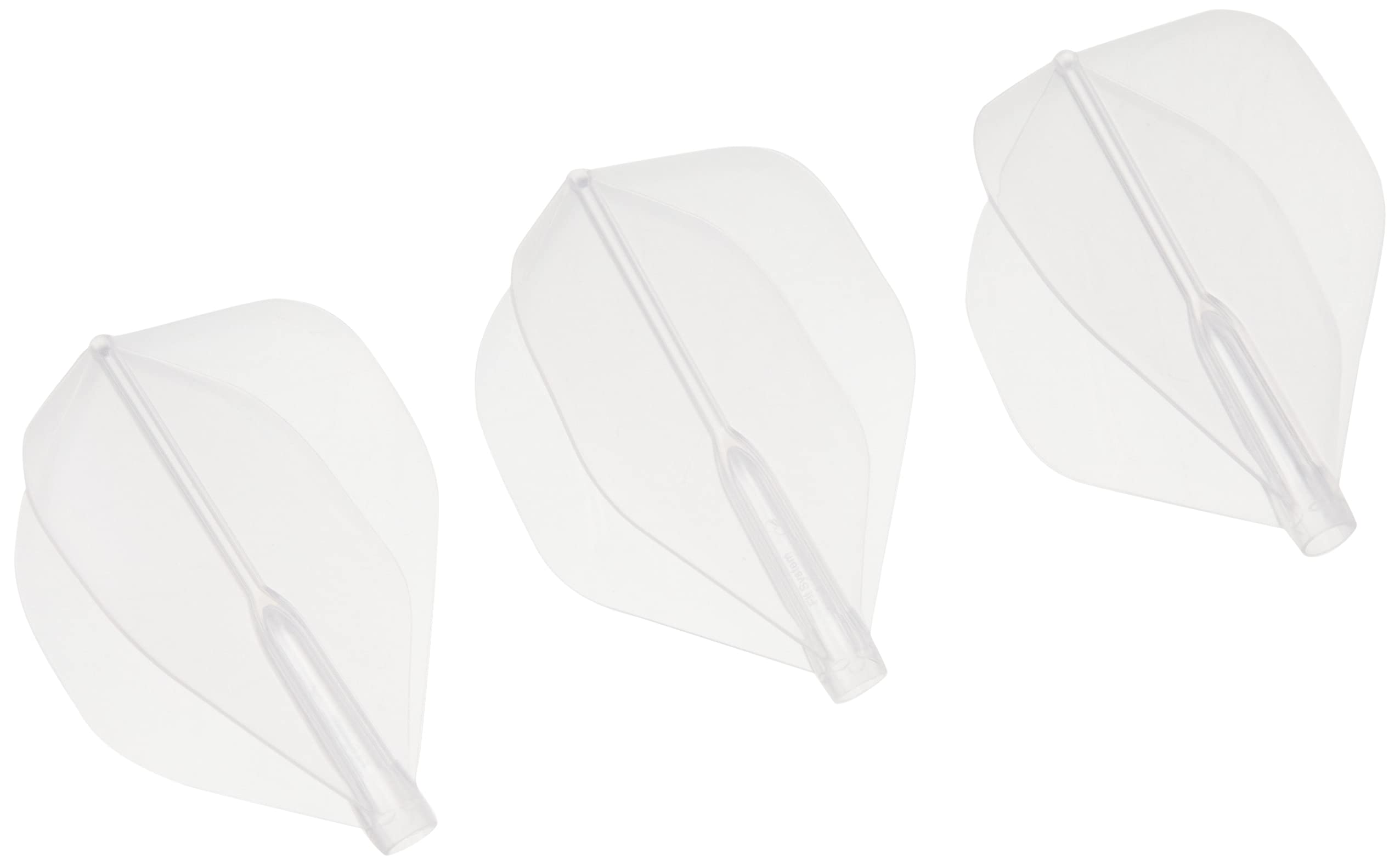 NineDartOut.us Cosmo Darts Fit Flight (AIR) 3 Pack Standard Dart Flight (Clear)