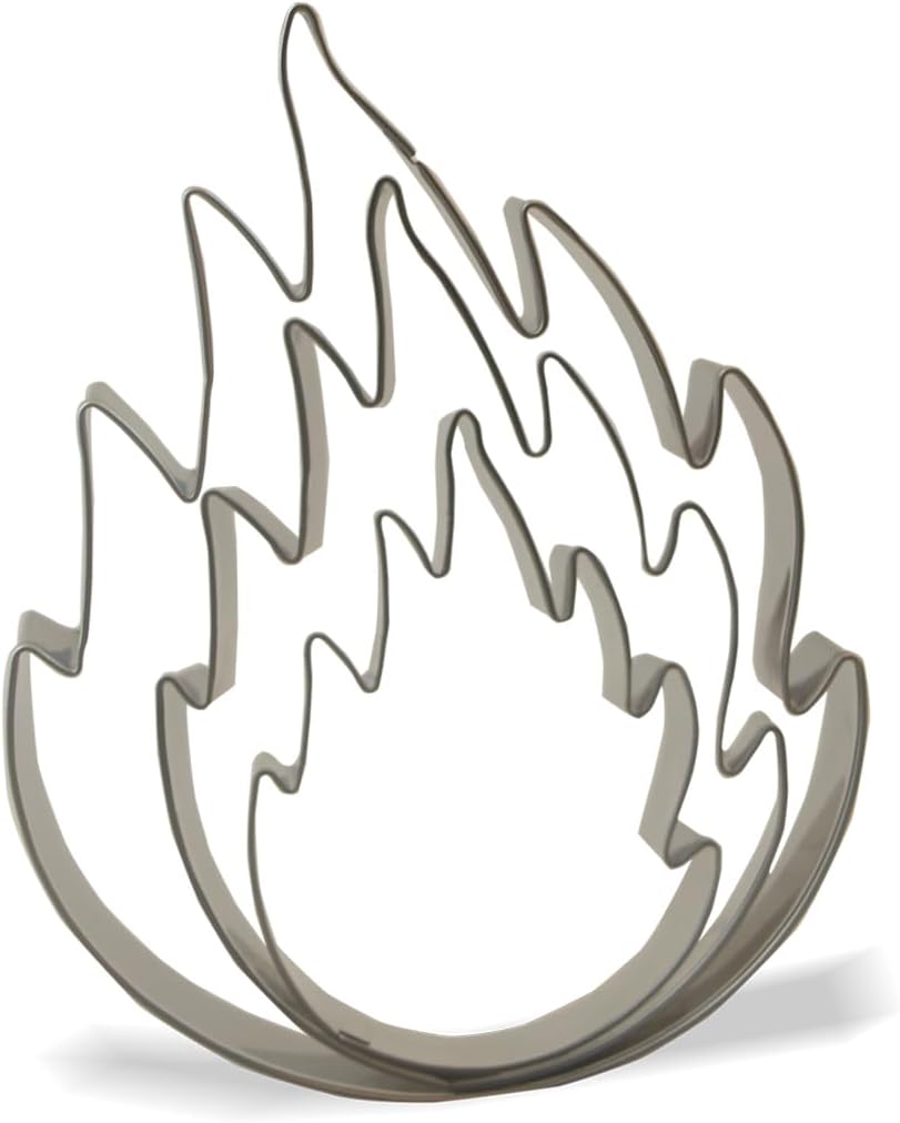 Keewah Fire Flame Cookie Cutter - 3 Piece - Stainless Steel